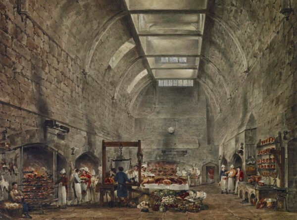 Windsor Castle Kitchen by James Stephanoff 1818 royal coll 922094 313681 ORI 2